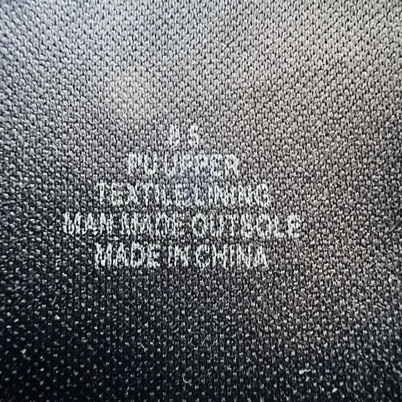 Express Black Croc Embossed Vegan Leather Square Toe Heeled Ankle Boots Size 8.5 - Picture 8 of 8